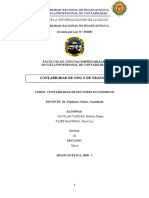 Contabilidad de Ong Y de Transportes: "Año de La Universalización de La Salud"