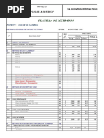 Plantilla de Metrado