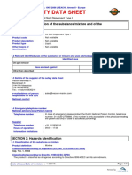 MSDS Oil Spill Dispersant Type I 20180201