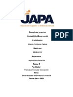 Tarea 1 de Legislacion Comercial