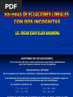 Sistema de Ecuaciones Lineales Con Dos Incognitas