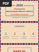 Powerpoint: Vintage English Wind PPT Template