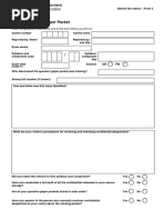 Missing Question Paper Packet: Read The Guidance Notes at The End of The Form Before You Fill It in