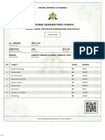 National Examinations Council: Federal Republic of Nigeria