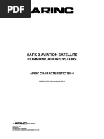 Mark 3 Aviation Satellite Communication Systems: Arinc Characteristic 781-6