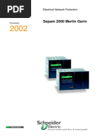 Sepam 2000 Merlin Gerin: Electrical Network Protection