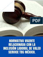 Normativa Vigente Relacionada Con La Inclusión Laboral de Valeo Service Tbs México