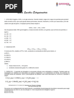 Exercícios Estequiometria