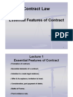 Construction Contract Law - Essential Features of Contract