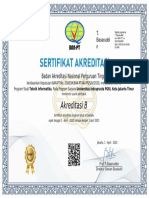 Akreditasi Teknik Informatika Unindra