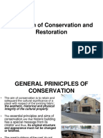 EVOLUTION OF CONSERVATION and RESTORATION