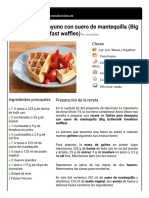 Hoja de Impresión de Gofres para Desayuno Con Suero de Mantequilla (Big Buttermilk Breakfast Waffles)