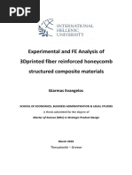 2018 Thesis - Experimental and FE Analysis of 3dprinted Fiber Reinforced Honeycomb Structured Composite Materials