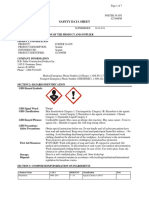 Safety Data Sheet: Chemical Name Cas # Percent Classification Note