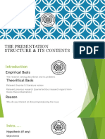 The Presentation Structure & Its contents-MM-UMT