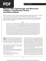 Muscle Fiber Hypertrophy and Myonuclei Addition A.6