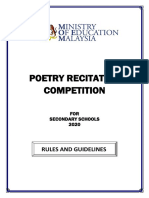 Online Poetry Recitation For Secondary Schools