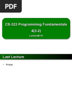 CS-323 Programming Fundamentals 4 (3-2) CS-323 Programming Fundamentals 4 (3-2)