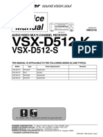 Pioneer Receiver - VSX-D512 - Service Manual