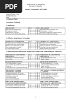 Learning Design Plan Individual Assignment Rubric