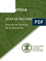 Guia de Recursos Ciencias de La Educacion