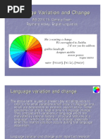 Language Variation and Change Introduction