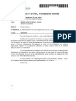 Informe de Remito Informe Proceso Administrativo Disciplinario