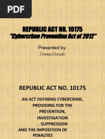 Republic Act 10175 (Report)