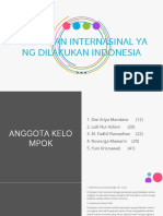 Perjanjian Internasional Yang Dilakukan