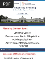 Housing Policy & Planning: Lecture 18: Development Controls