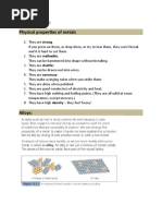 Metals IGCSE Notes