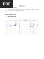 To Observe The Output Voltage Across The Load Using Buck and Boost Converters For Given Ripple Factors Using PSIM