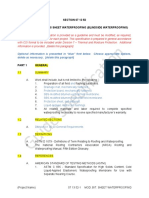 SECTION 07 13 52 Modified Bituminous Sheet Waterproofing (Blindside Waterproofing)