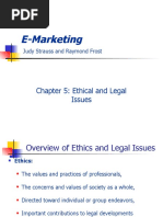 E-Marketing: Chapter 5: Ethical and Legal Issues