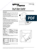 Filtro de Hierro Fundido AF250 DN50 A DN100-Hoja Técnica