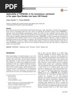 Applicability of TOPMODEL in The Mountainous Catchments in The Upper Nysa Kłodzka River Basin (SW Poland)