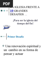 Los 10 Desafios de La Iglesia HOY para Ancianos