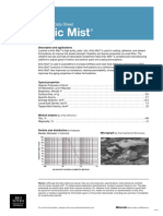 Artic Mist: Product Data Sheet