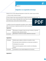 Actividad Integradora: Los Argumentos Del Ensayo