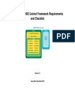 Summary of HSE Control Framework Requirements and Checklist