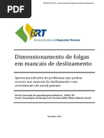 Dimensionamento de Folgas em Mancais de Deslizamento