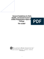 Guideline For Butt Saddle and Socket Fusion