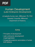 Human Development - Organogenesis