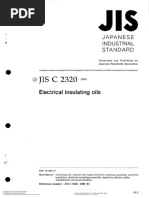 (JIS) 2320 - 1999 Electrical Insulating Oils