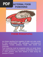 Bacterial Food Poisoning