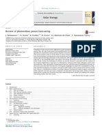 Review of Photovoltaic Power Forecasting