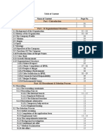 Barger Table of Content