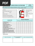 Inspección de Extintores