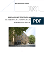 Ssees Affiliate Student Handbook: ACADEMIC YEAR: 2019-20