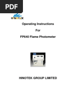 Hinotek FP640 Flamephotometer Manual